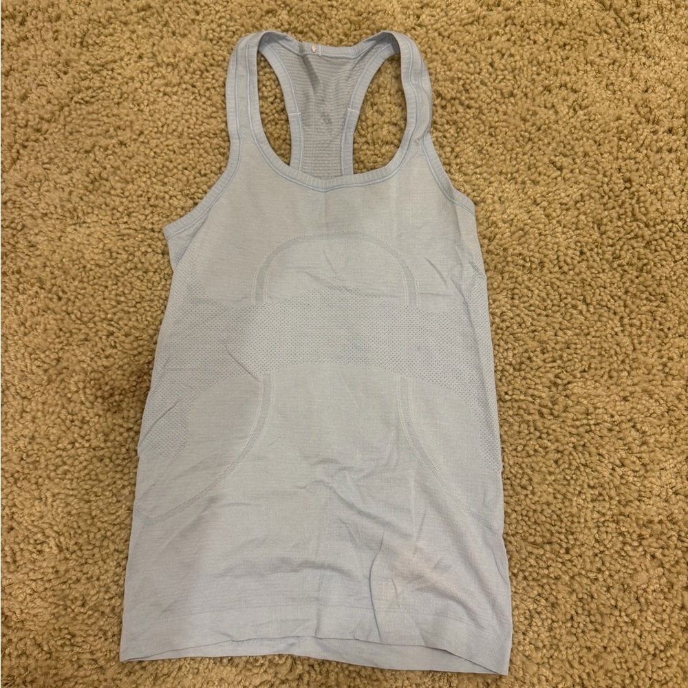 lululemon athletica Light Blue Tank Top